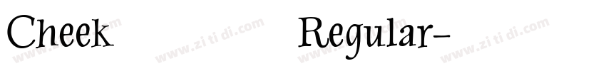 Cheekふぉんと Regular字体转换